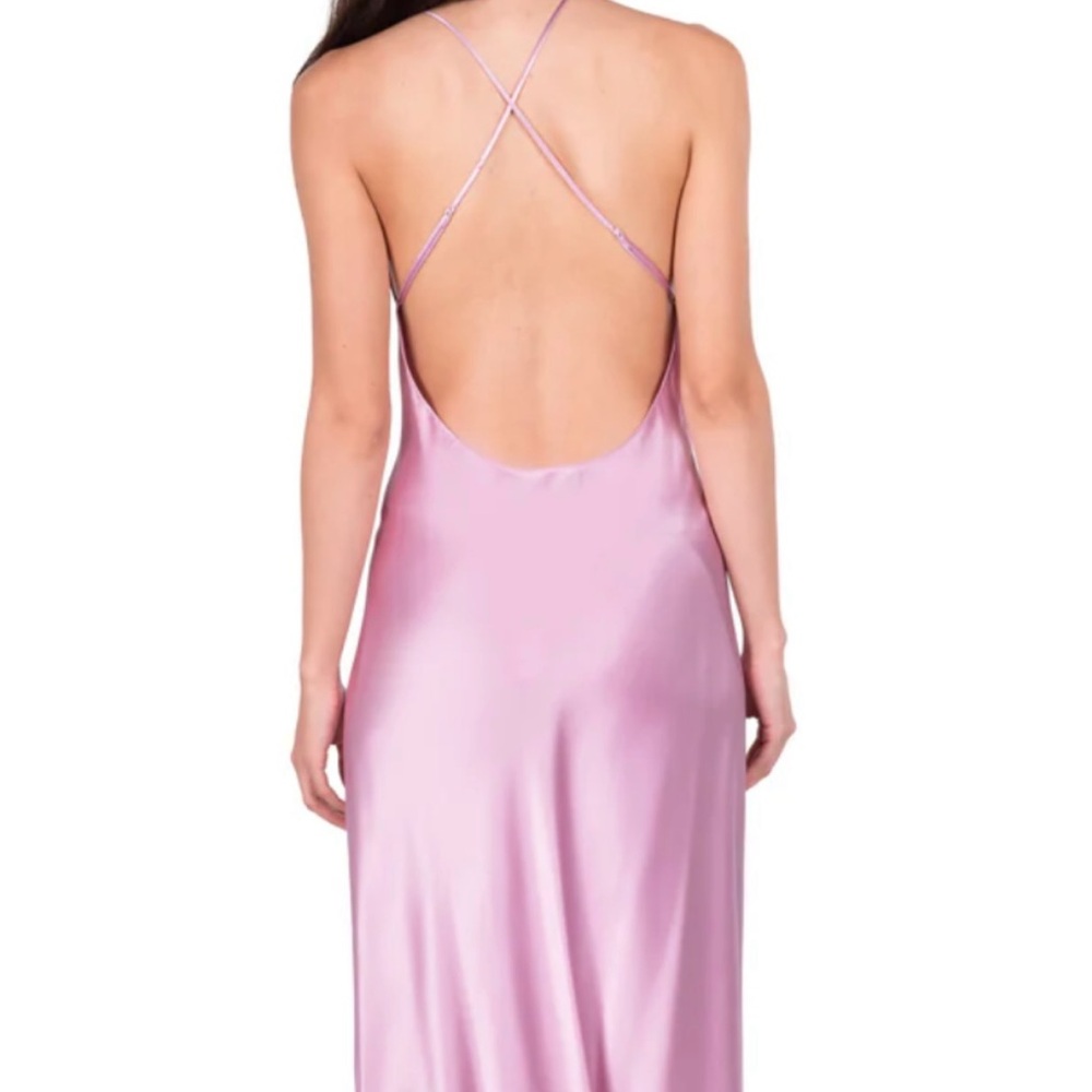 NWT Dannijo LILAC OPEN-BACK, CROSS -STRAP MIDI SLIP DRESS, M